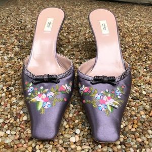 Prada mules  slip on’s in purple and pink 37